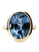 Anillo Vintage Aguamarina Oro amarillo de 14 quilates vrc285y